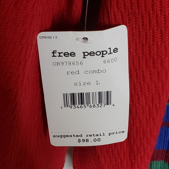 Free People Rainbow Dreams Batwing Sleeve Knit Top - Picture 16 of 16